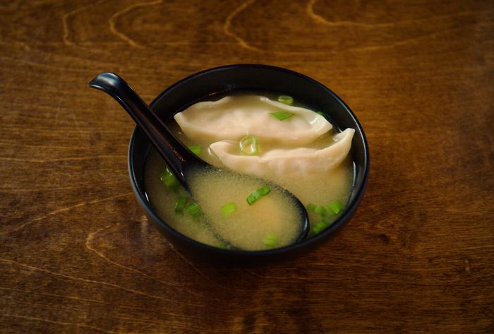 Miso Soup w/ Dumplings